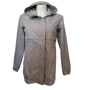 New Balance Womens Gray Lightweight Full Zip Jacket Coat M Medium